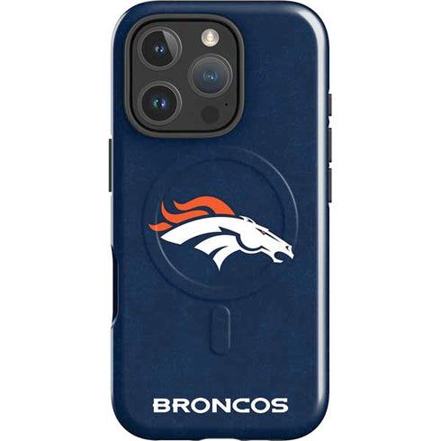 NFL Denver Broncos - Distressed iPhone 16 Pro Magsafe Impact Case